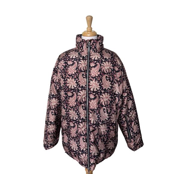 ANTIK BATIK Anthropologie Malar Paisley Oversized Puffer Jacket Size Small/ 38
